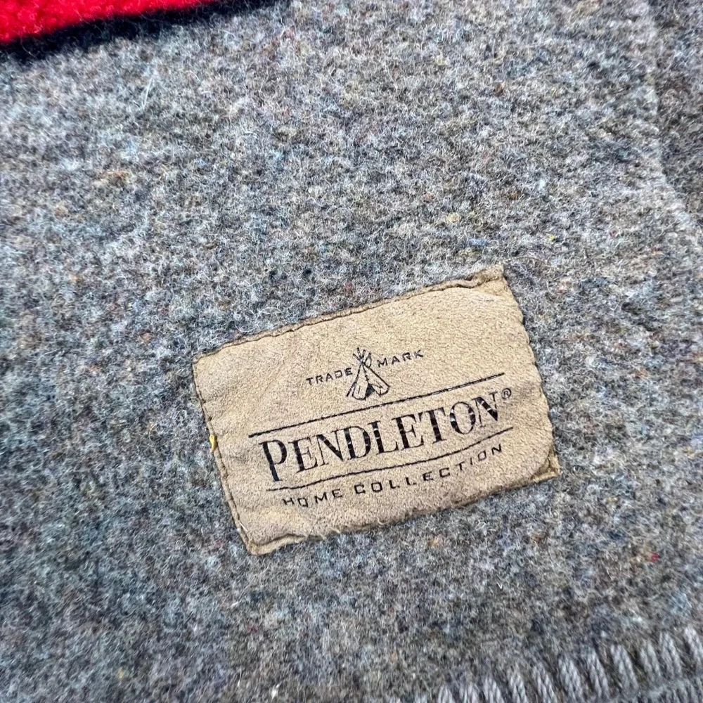 VTG Pendleton Home Collection Wool Yakima Camp Blanket Mineral Umber Stripe